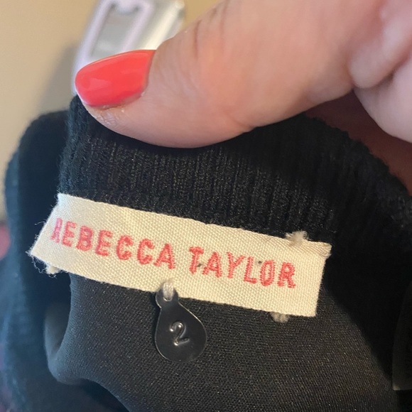 Rebecca Taylor Black and Purple Sweatshirt - Picture 5 of 7